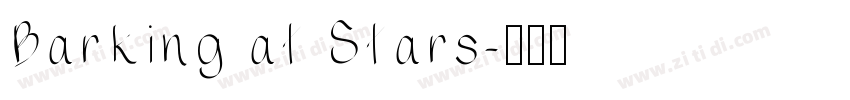 Barking at Stars字体转换